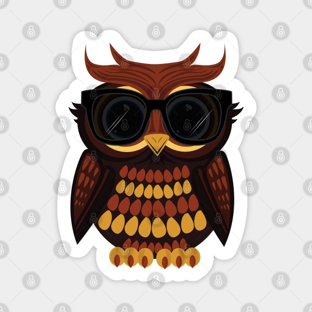 Cool Owl Sticker by adamzworld